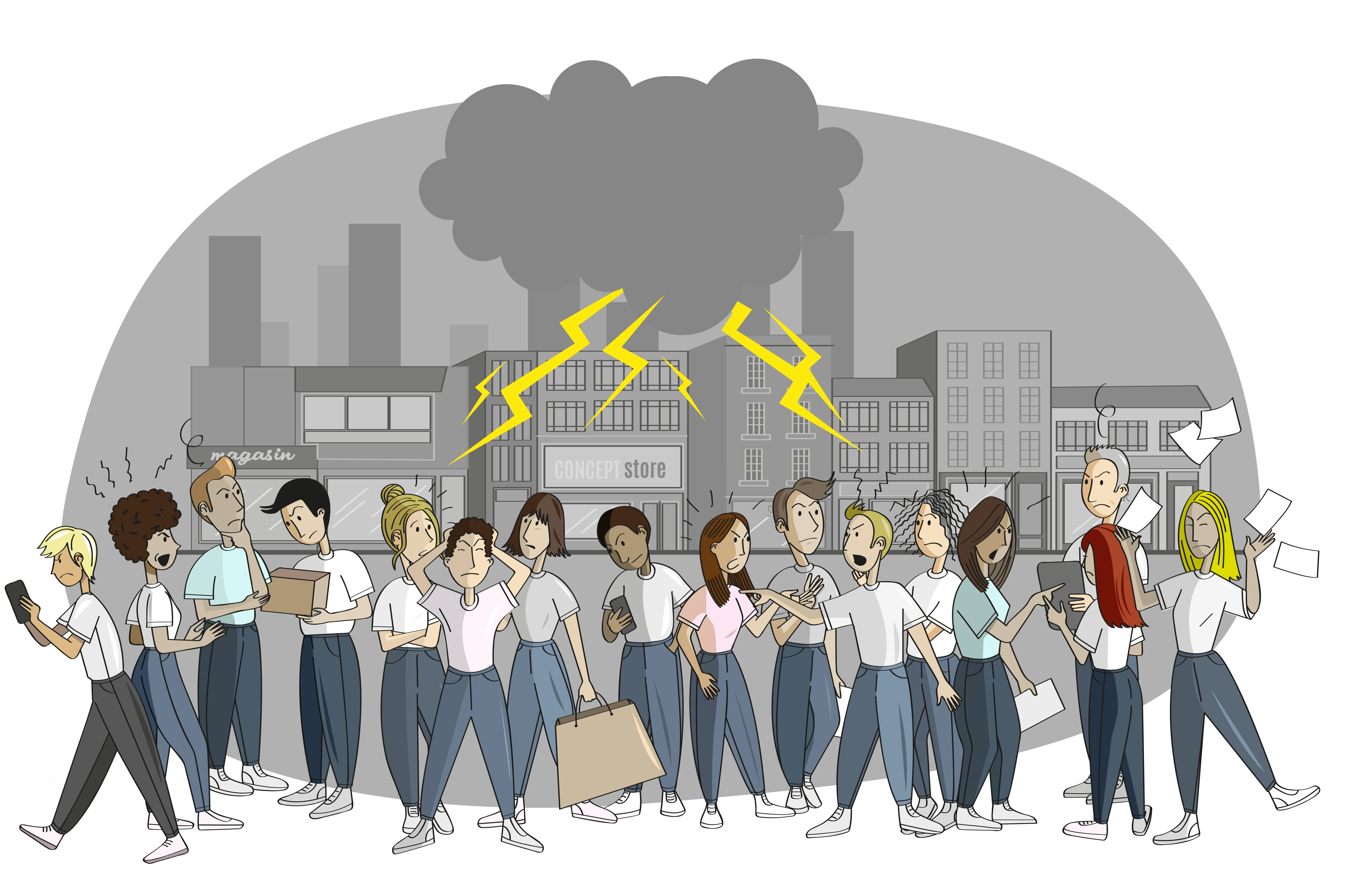 Illustration concept solution centrale